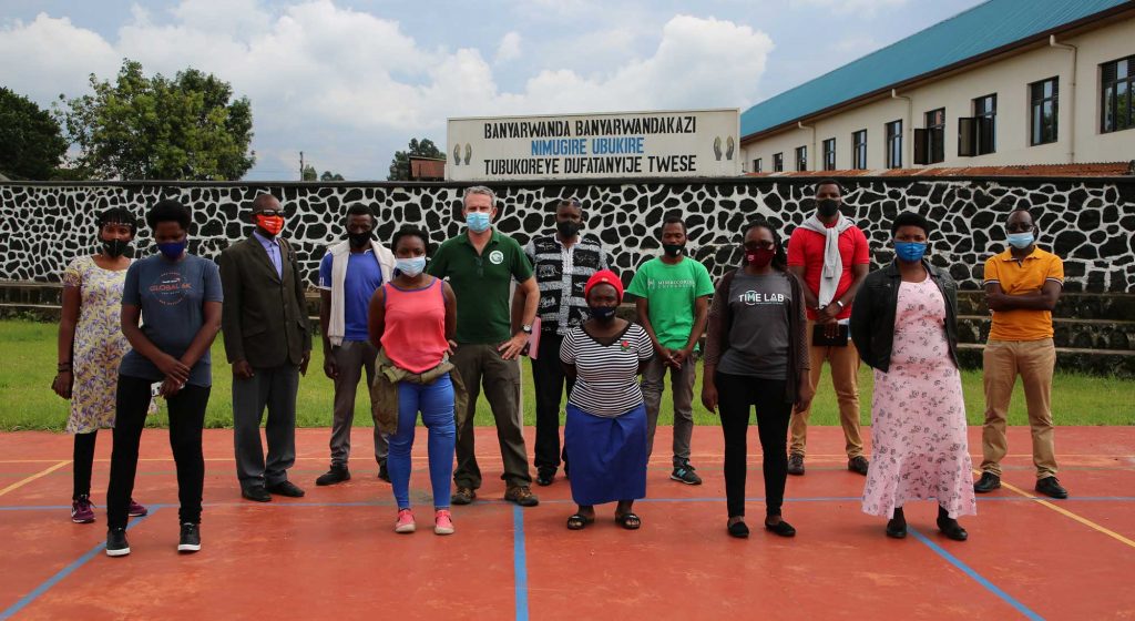 Les porteurs du projet Sport du Comité National Paralympique Rwandais